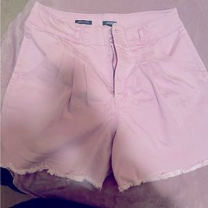 Purple high waist shorts